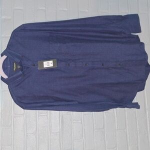 👨 John Bartlett Consensus herringbone flannel shirt. Size M. NWT.